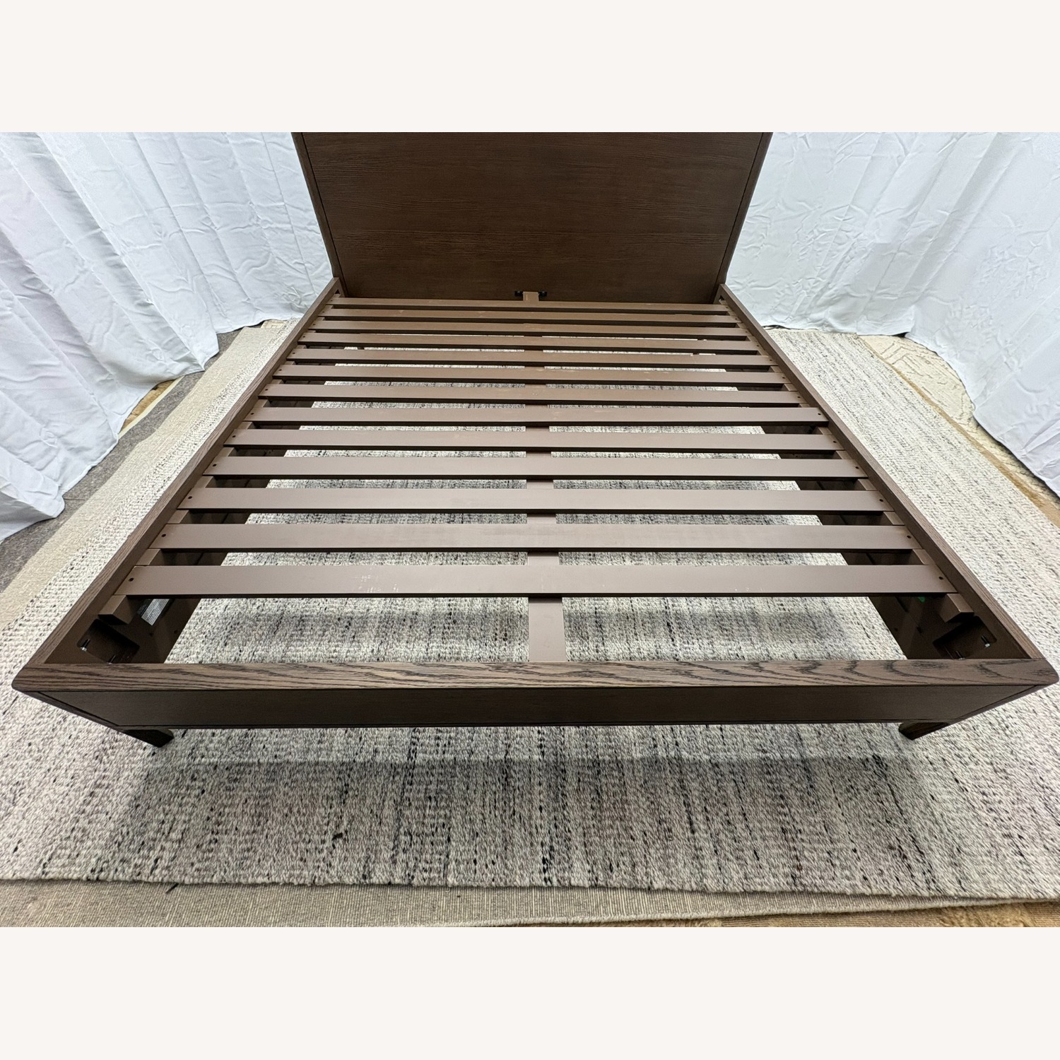 Restoration Hardware Padua Panel Bed – King Brown Oak Finish - image-20