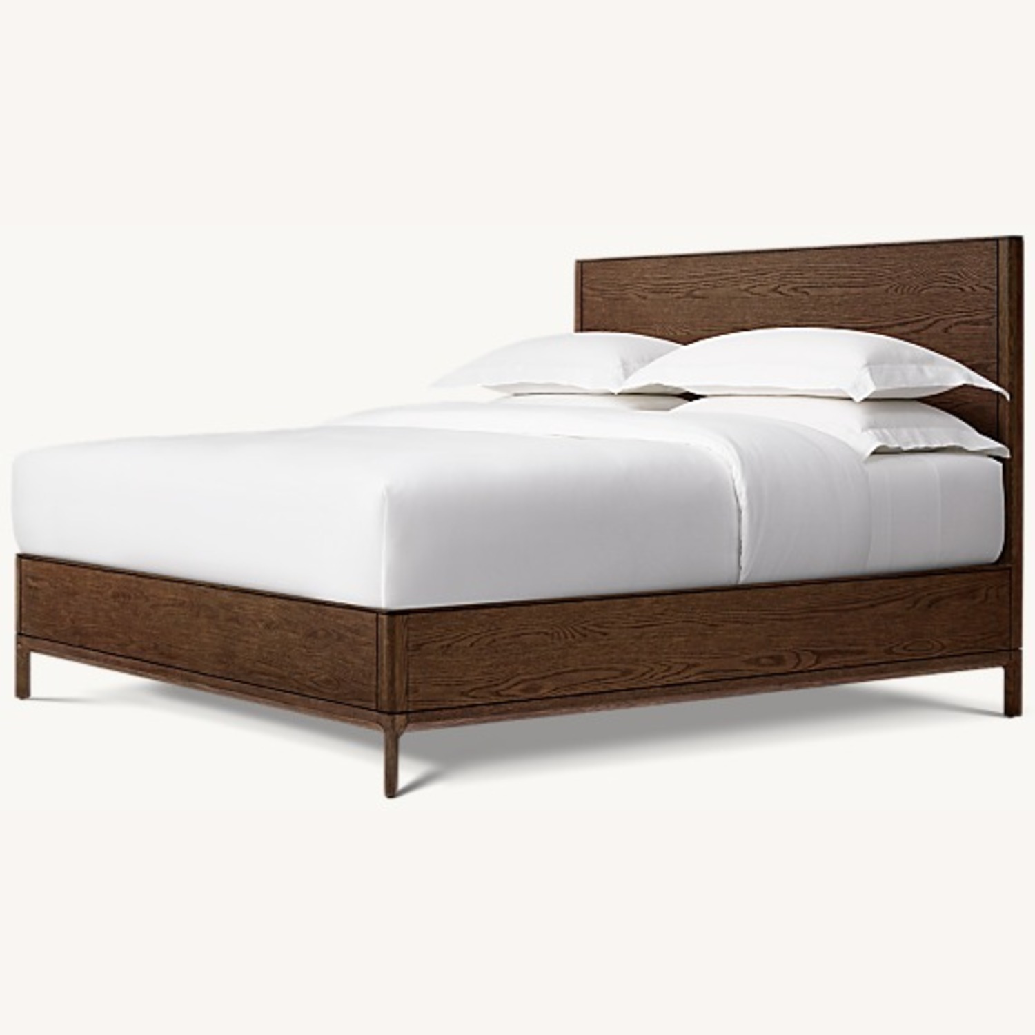 Restoration Hardware Padua Panel Bed – King Brown Oak Finish - image-24