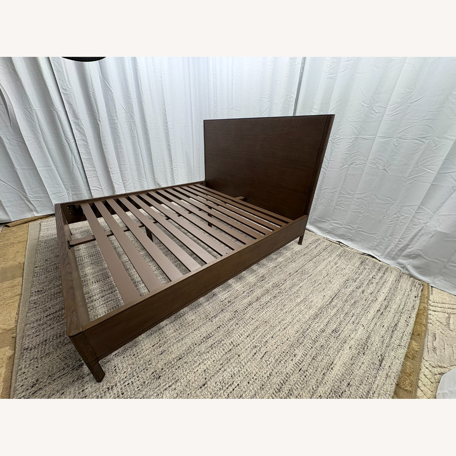 Restoration Hardware Padua Panel Bed – King Brown Oak Finish - image-13