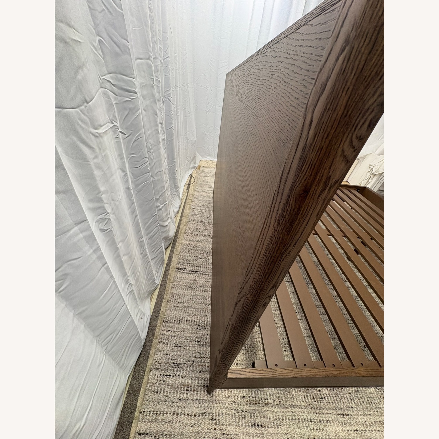 Restoration Hardware Padua Panel Bed – King Brown Oak Finish - image-21