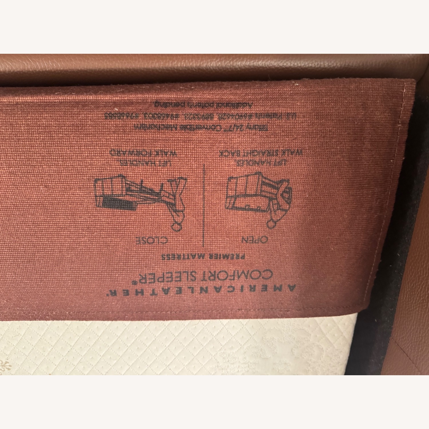American Leather Lyons Queen Memory Foam Sleeper Sofa - image-8