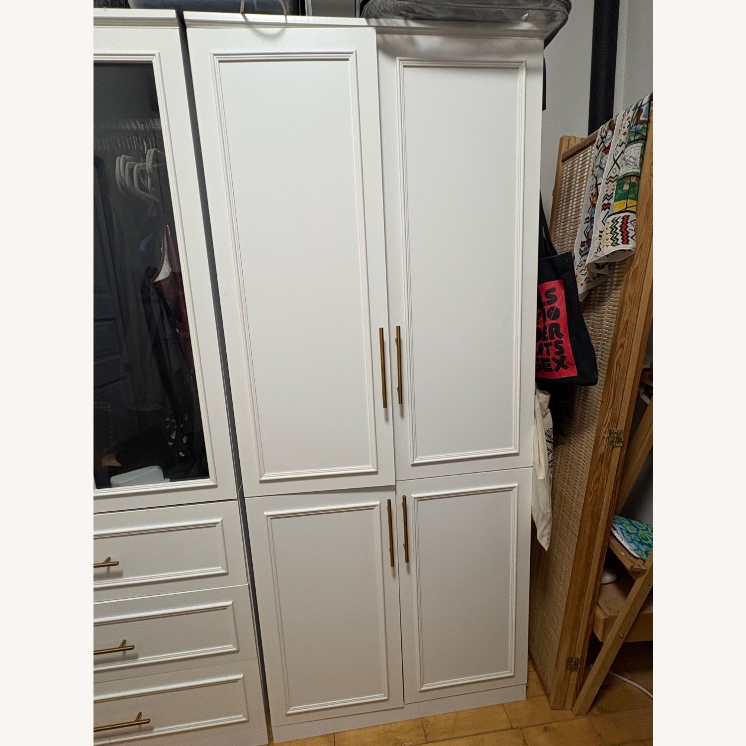 Saltash 74.9" H x 63.3" W 6 Door Armoire with Drawers - image-4