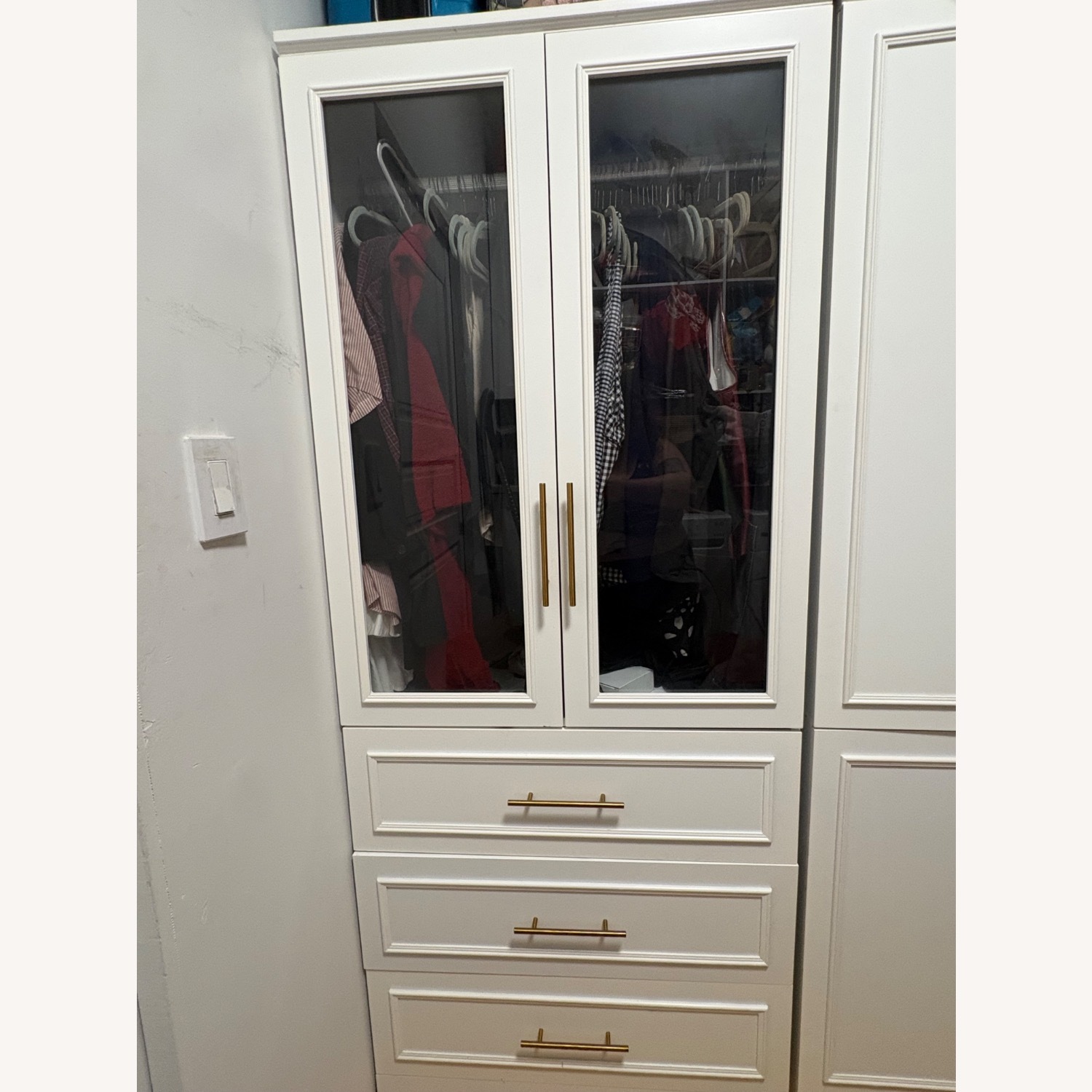 Saltash 74.9" H x 63.3" W 6 Door Armoire with Drawers - image-3