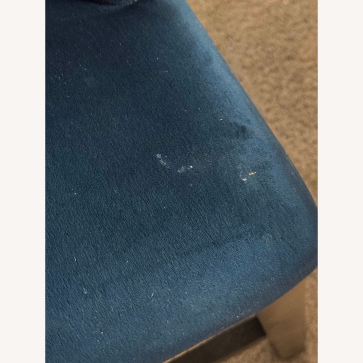 Blue and White Fabric Barstools - Set of 3 - image-20