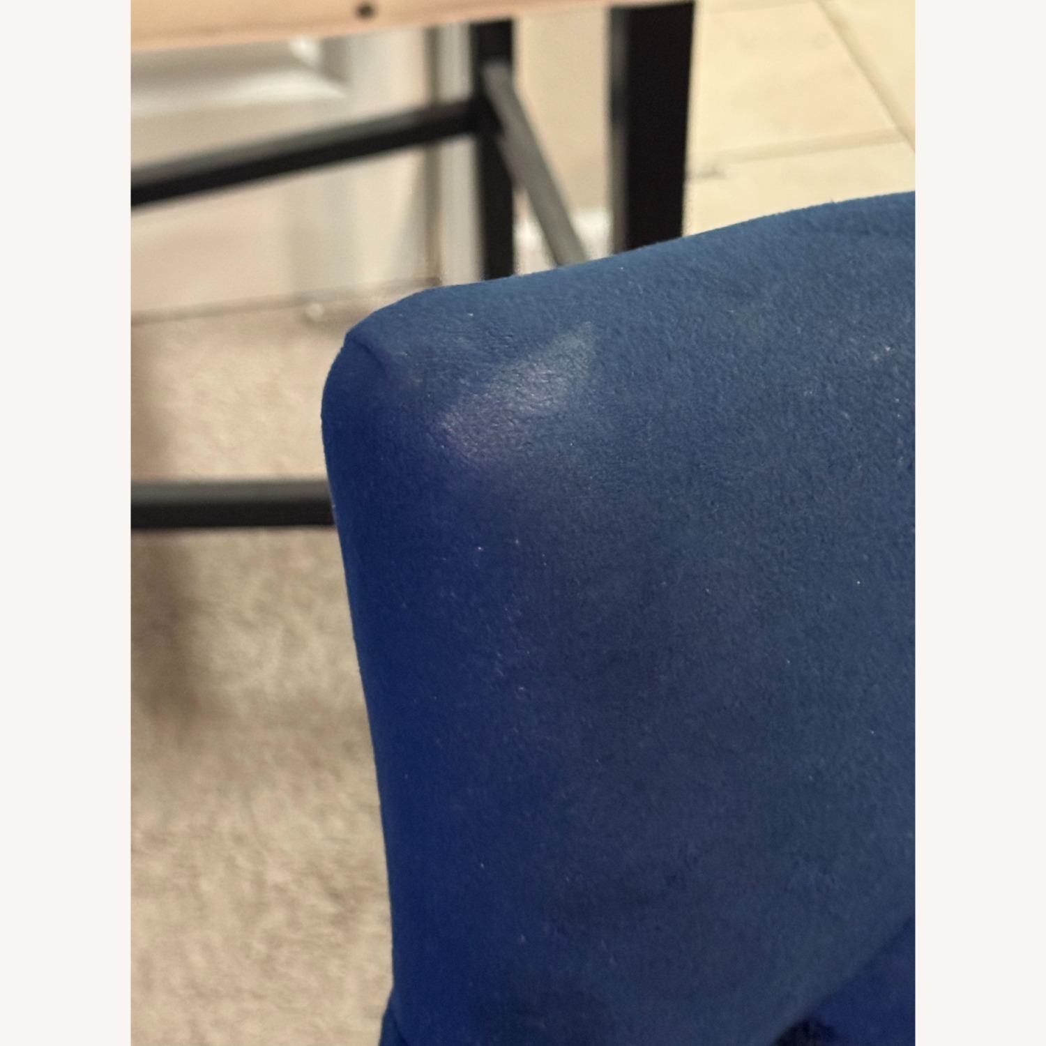 Blue and White Fabric Barstools - Set of 3 - image-17