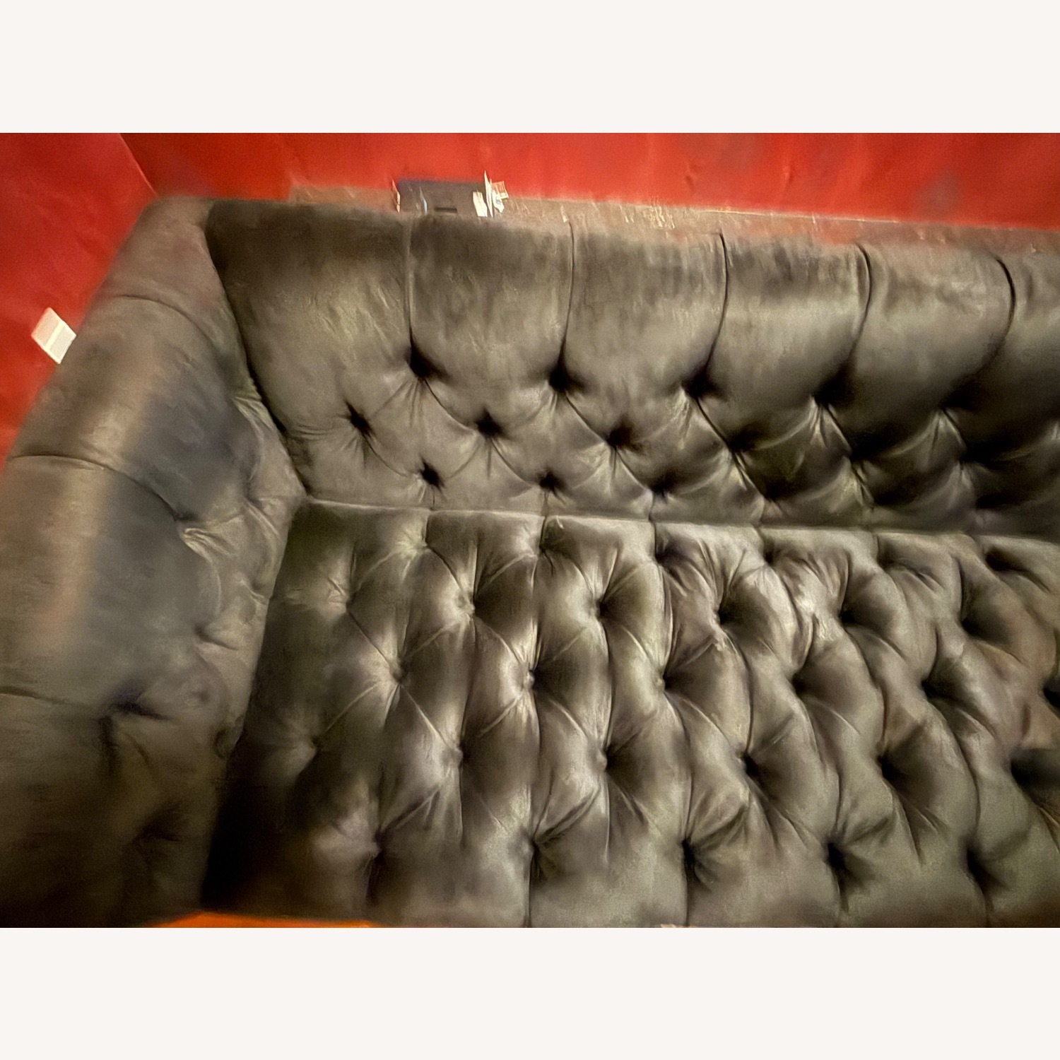 ABC Custom Tribeca Black Velvet Sofa  - image-3