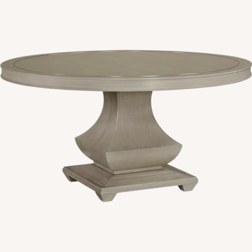 Used Havertys Hyde Park Light Gray Wood Dining Table for sale on AptDeco