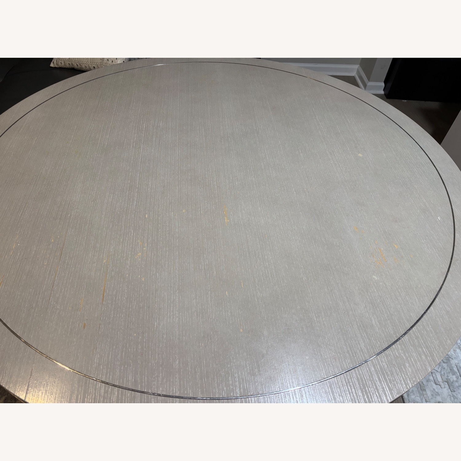 Havertys Hyde Park Light Gray Wood Dining Table - image-4