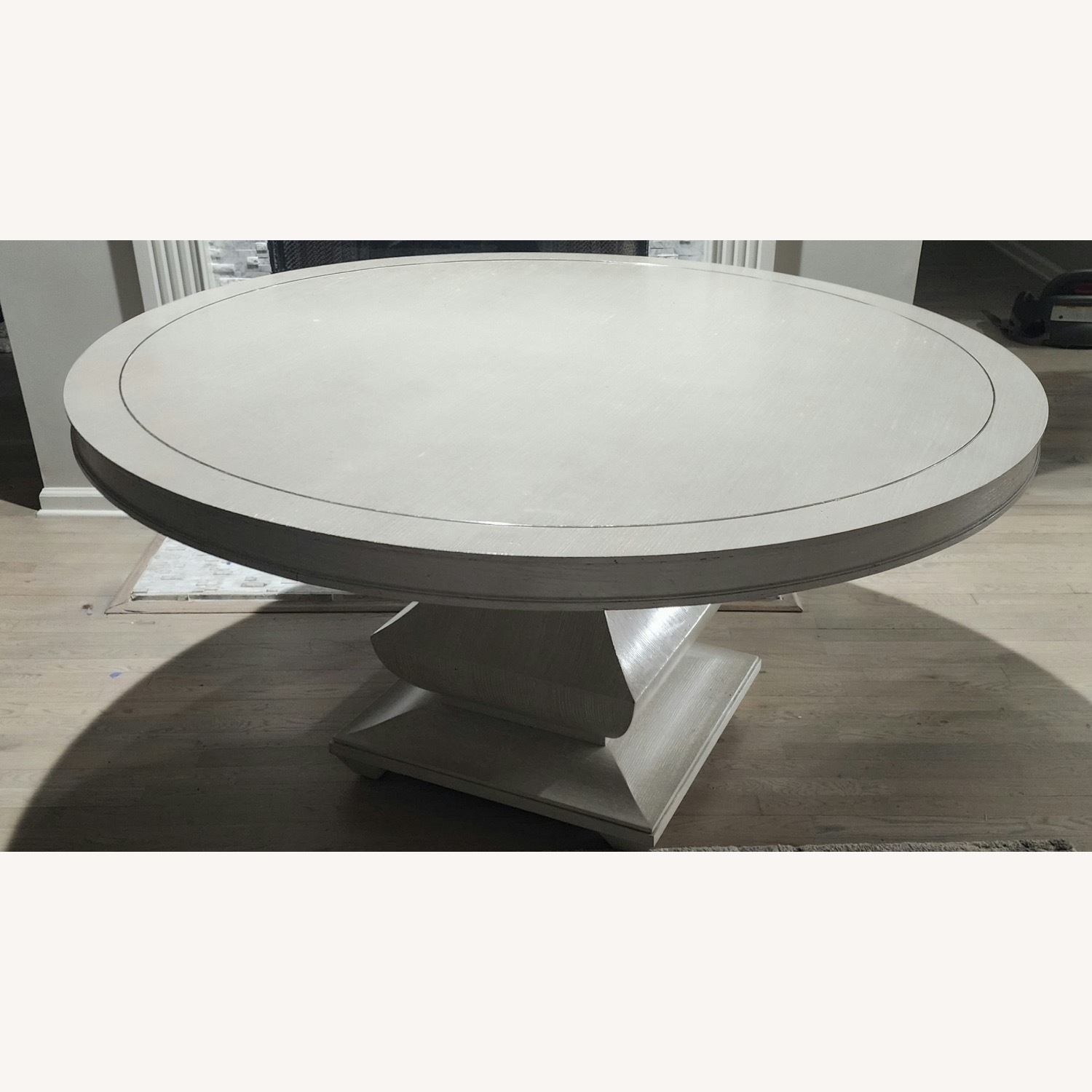 Havertys Hyde Park Light Gray Wood Dining Table - image-2