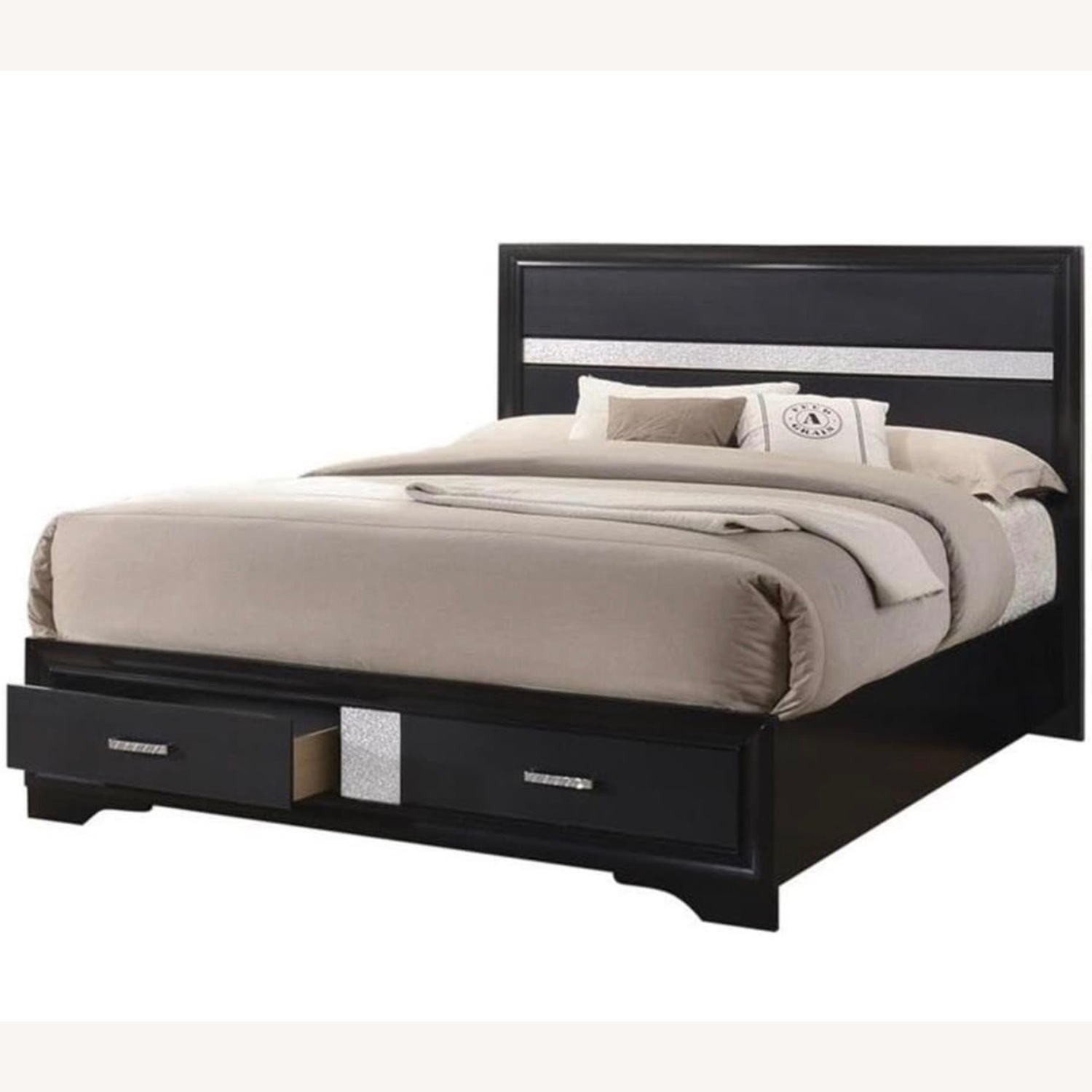 Modern Wood Storage King Bed - image-3