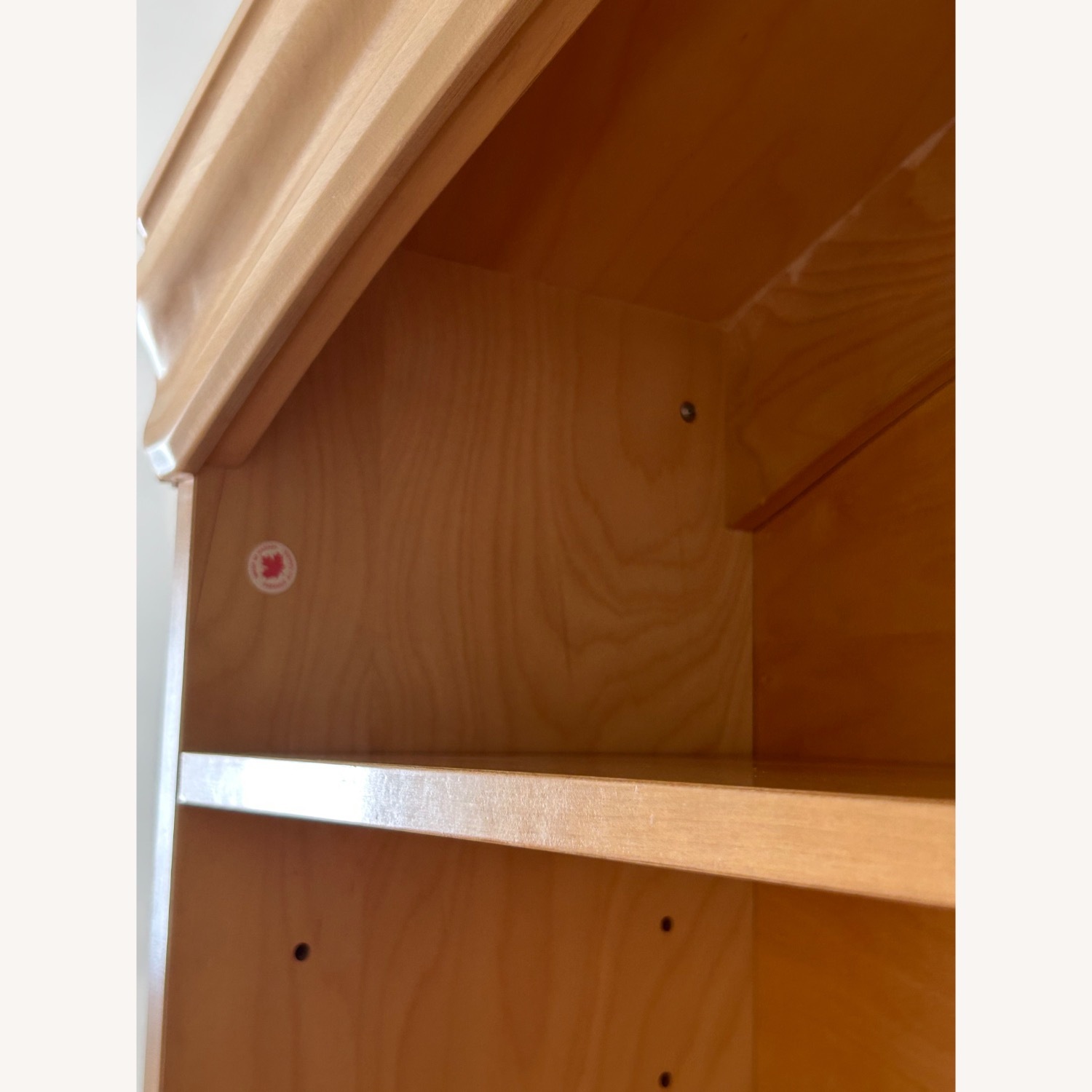 Solid Pine Wood Desk and Hutch - image-8