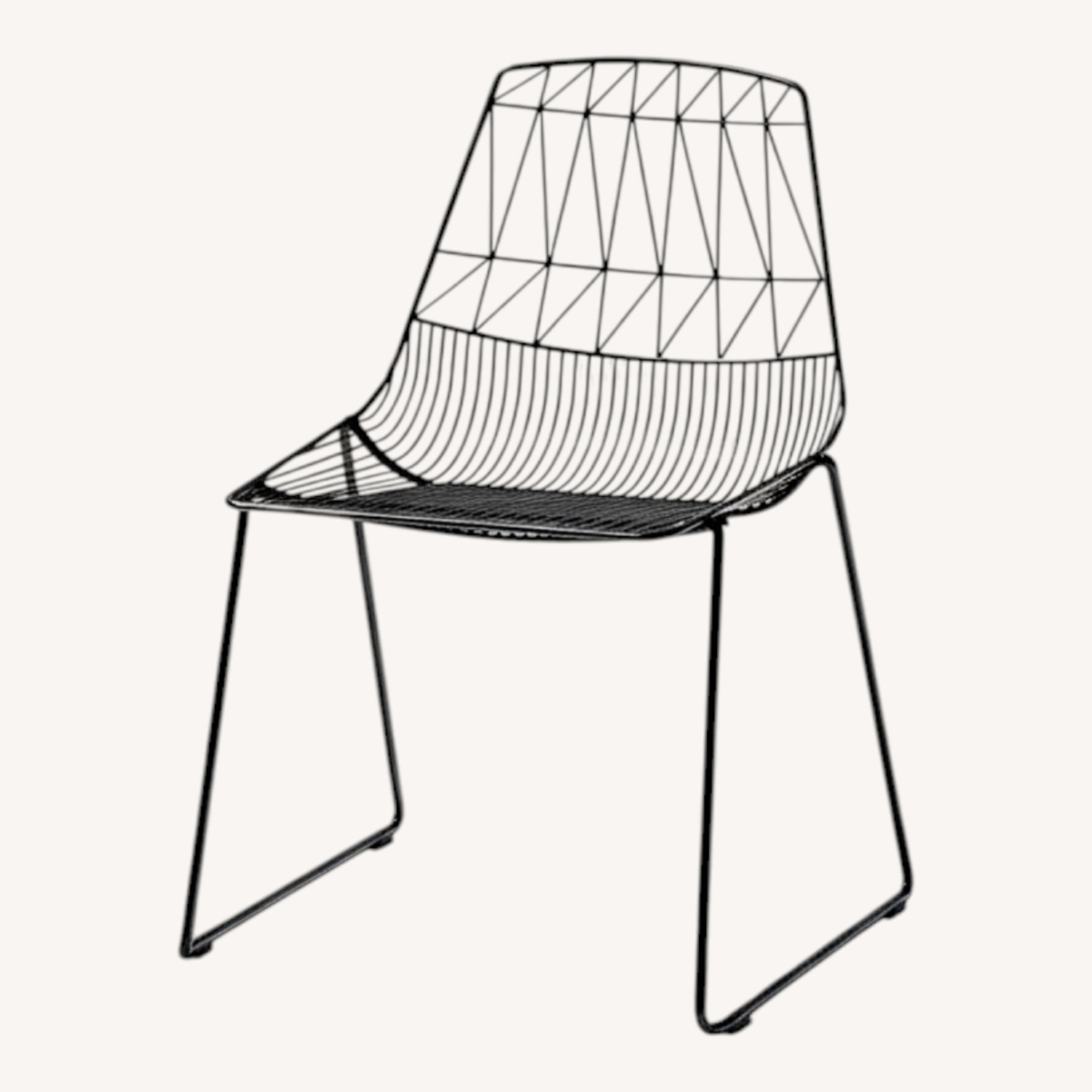 Black Metal Dining Chairs - image-0