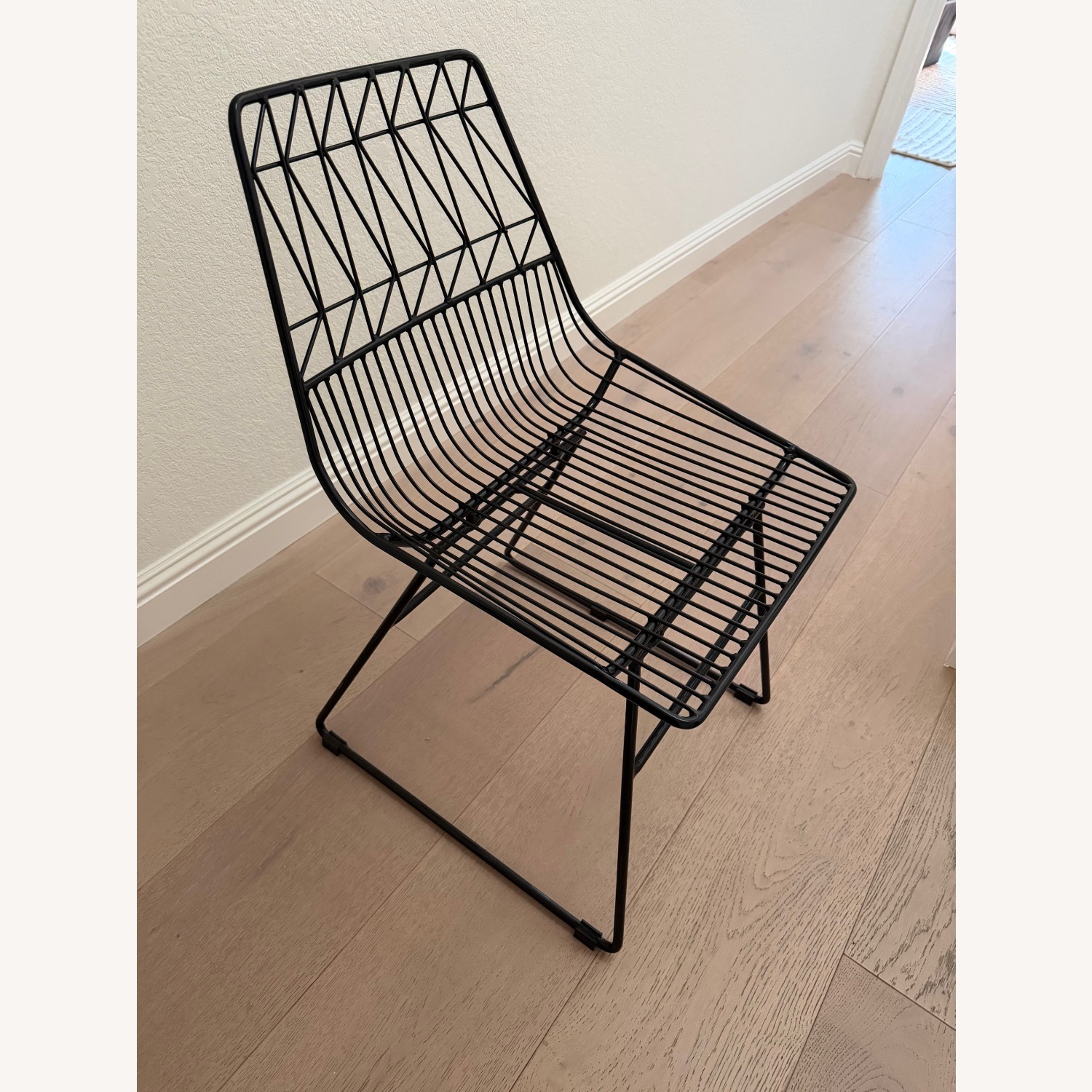 Black Metal Dining Chairs - image-2