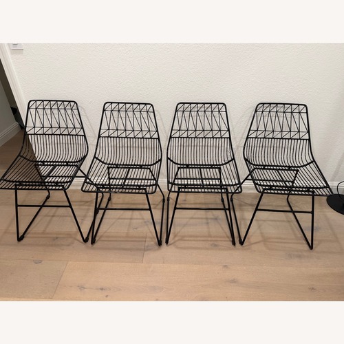 Used Black Metal Dining Chairs for sale on AptDeco