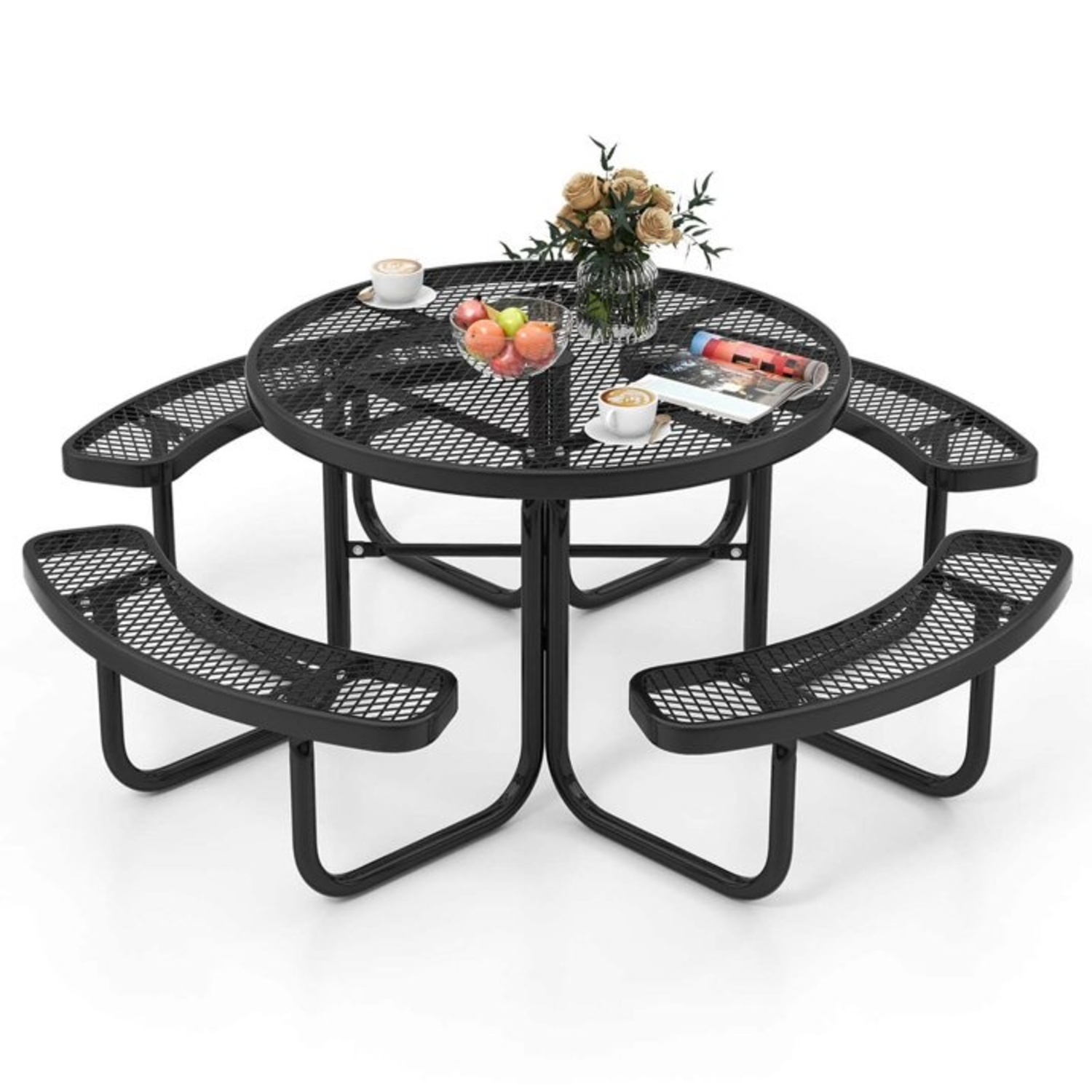 Black Stainless Steel Patio Furniture - image-5