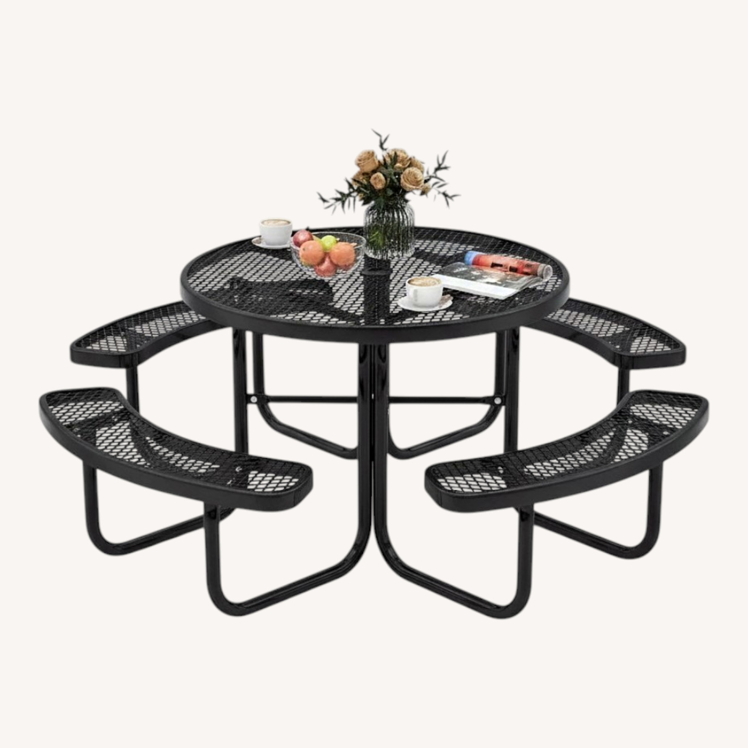 Black Stainless Steel Patio Furniture - image-0