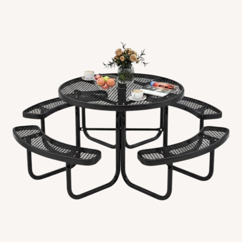 Used Black Stainless Steel Patio Furniture for sale on AptDeco