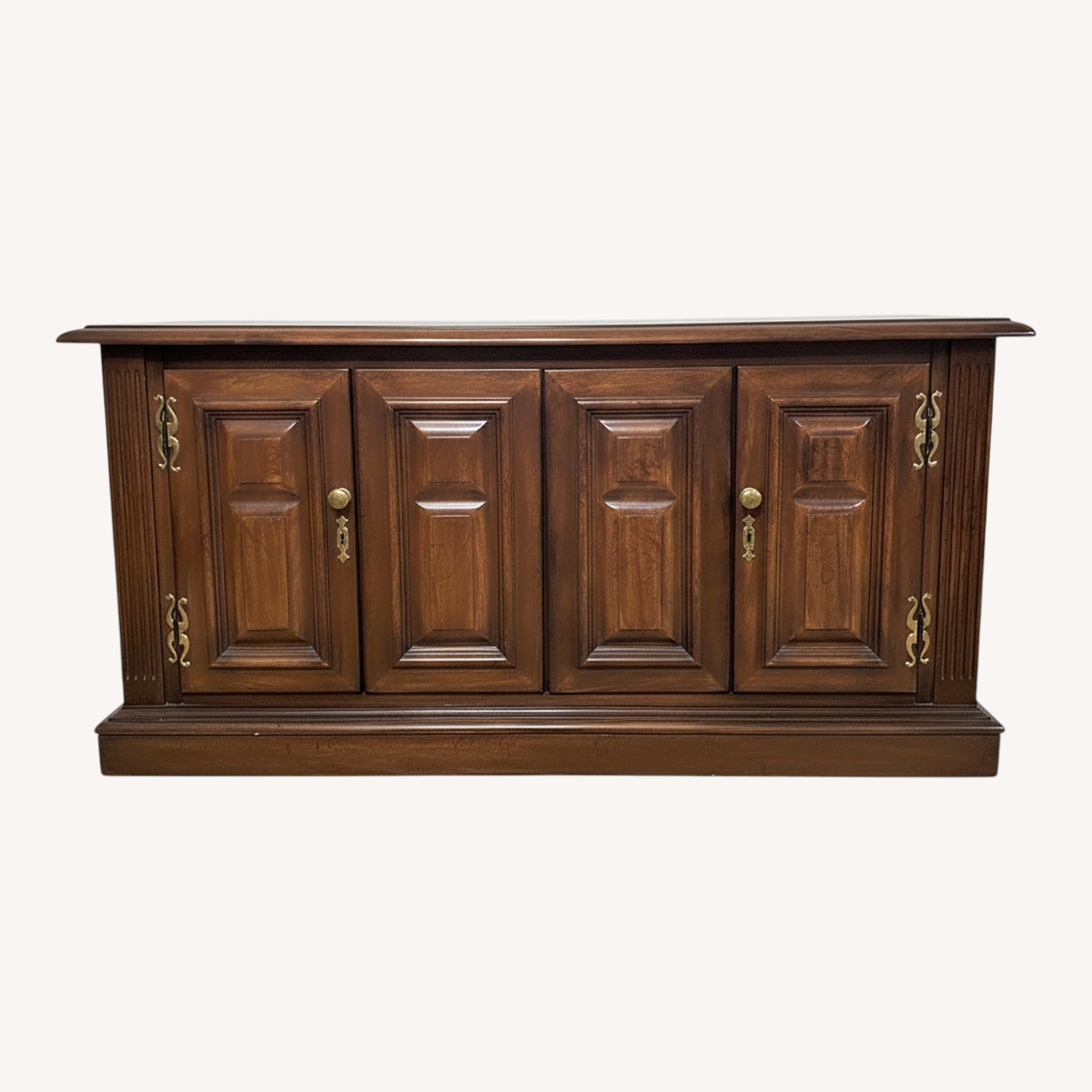 Solid Wood Credenza - image-0