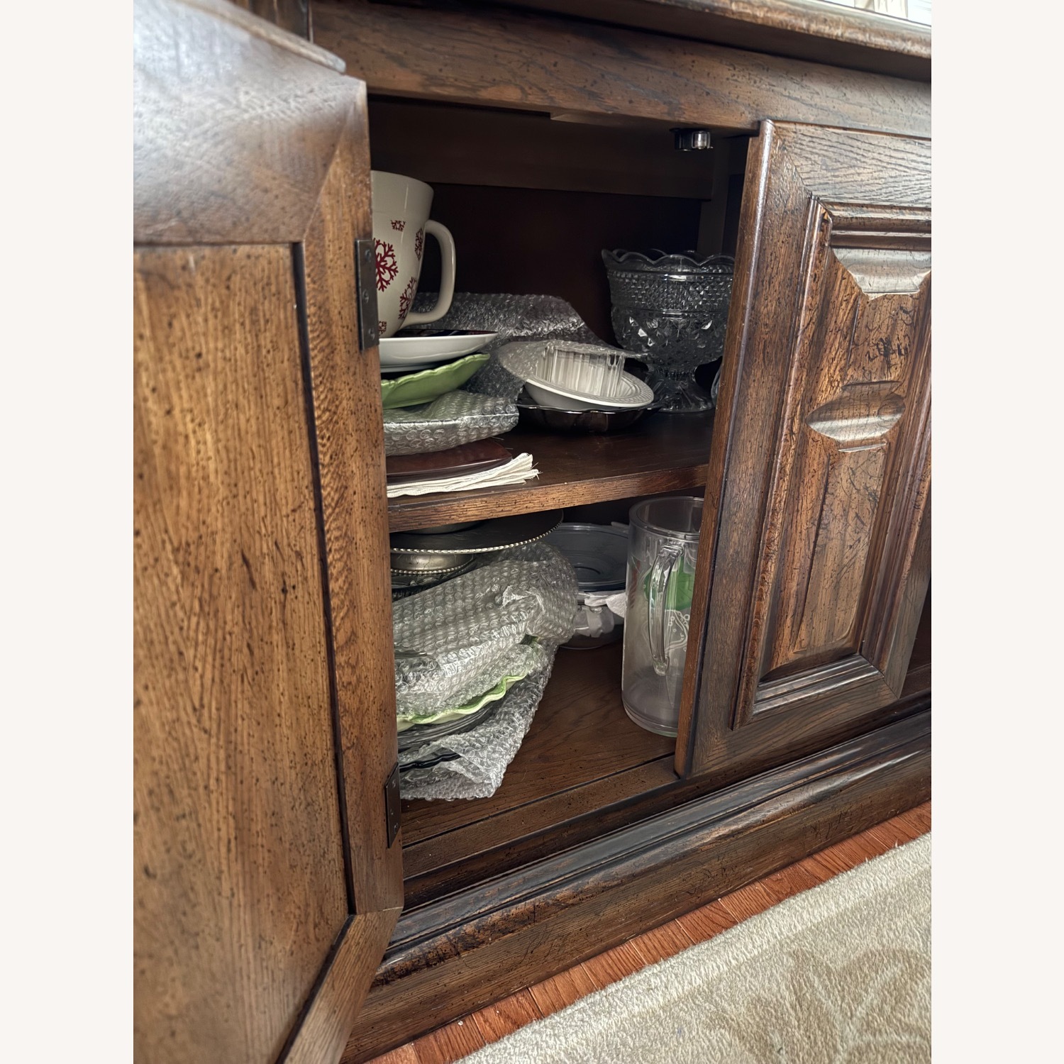 Solid Wood Credenza - image-5