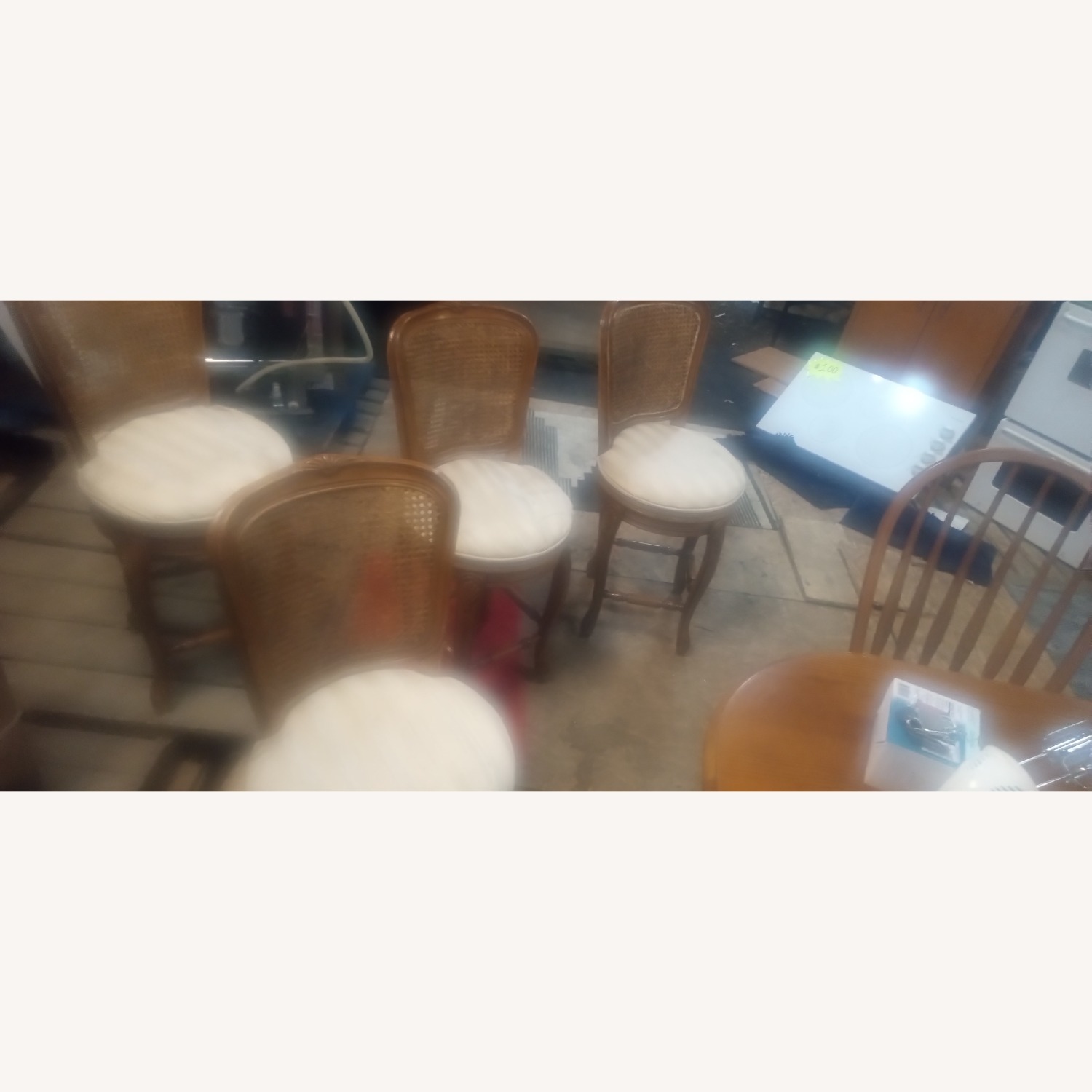 Vintage/Antique Finds Dark Brown Wood Stools - image-1