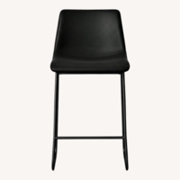 Target Black Faux Leather Stool