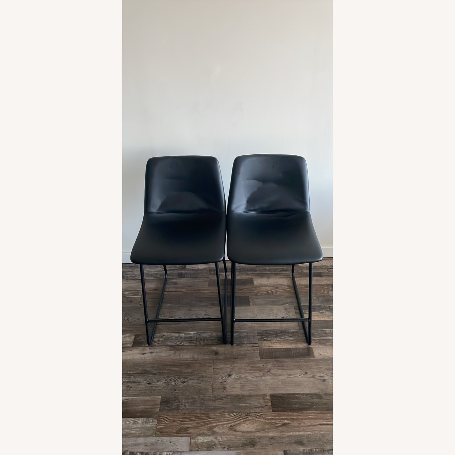 Target Black Faux Leather Stool - image-2