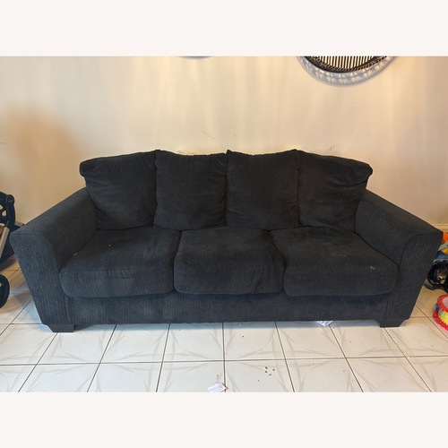 Used Raymour & Flanigan 3 Seat Sofa - Ash Black  for sale on AptDeco