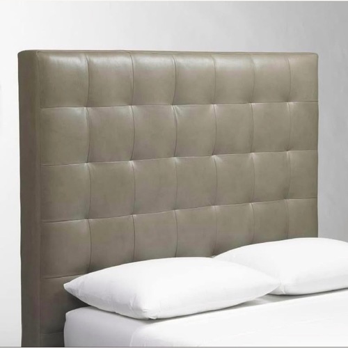 Used West Elm Light Gray Leather Headboard for sale on AptDeco