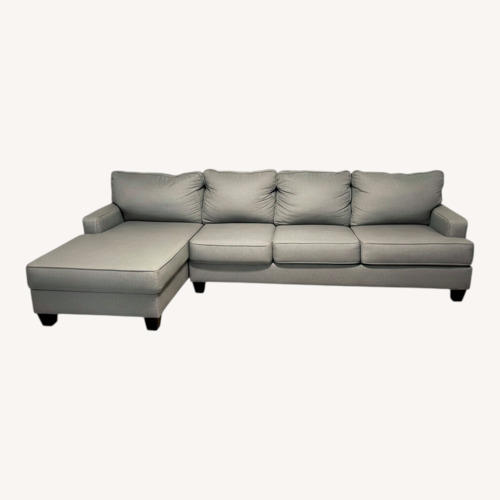 Used 3 piece Left Facing Gray Sectional Couch for sale on AptDeco