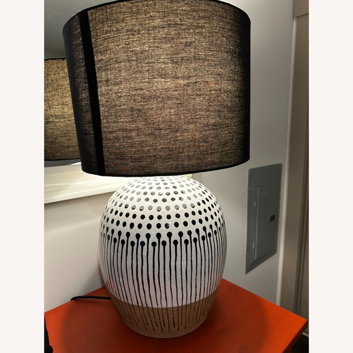 Anthropologie Uteki Painted Table Lamp - image-1