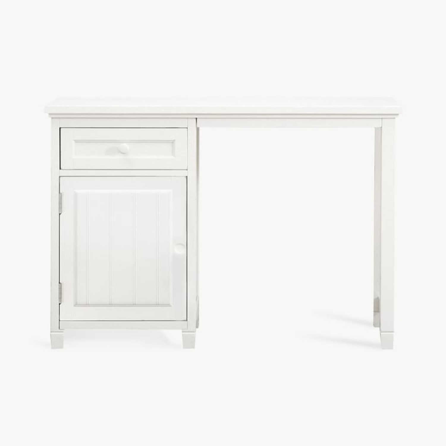 Pottery Barn White Desk & upholstered chair  - image-14