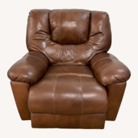 Levitz Furniture Dark Brown Leather Recliner