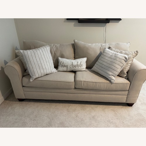 Used Light Brown Fabric Sleeper Sofa for sale on AptDeco