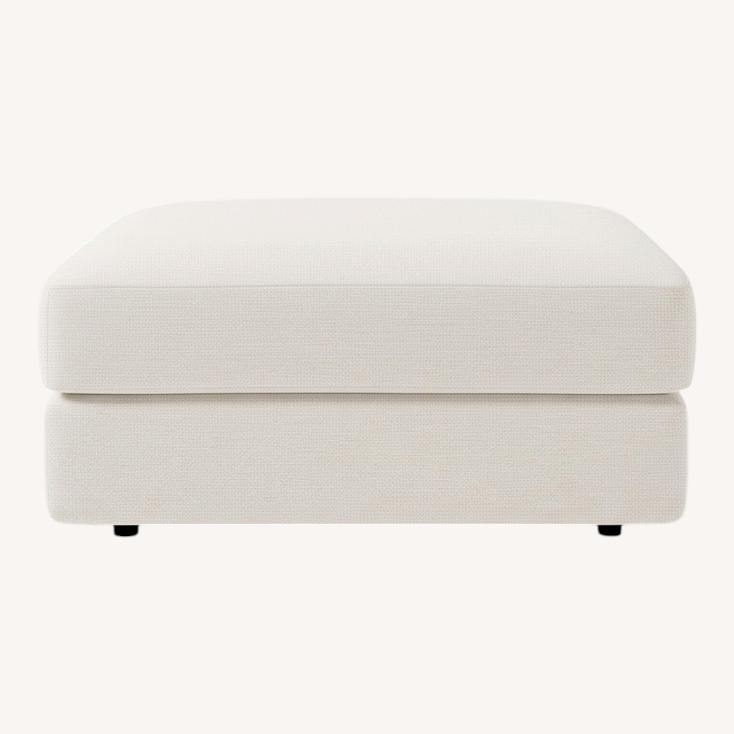 West Elm Urban Dusty Blush Ottoman - image-0