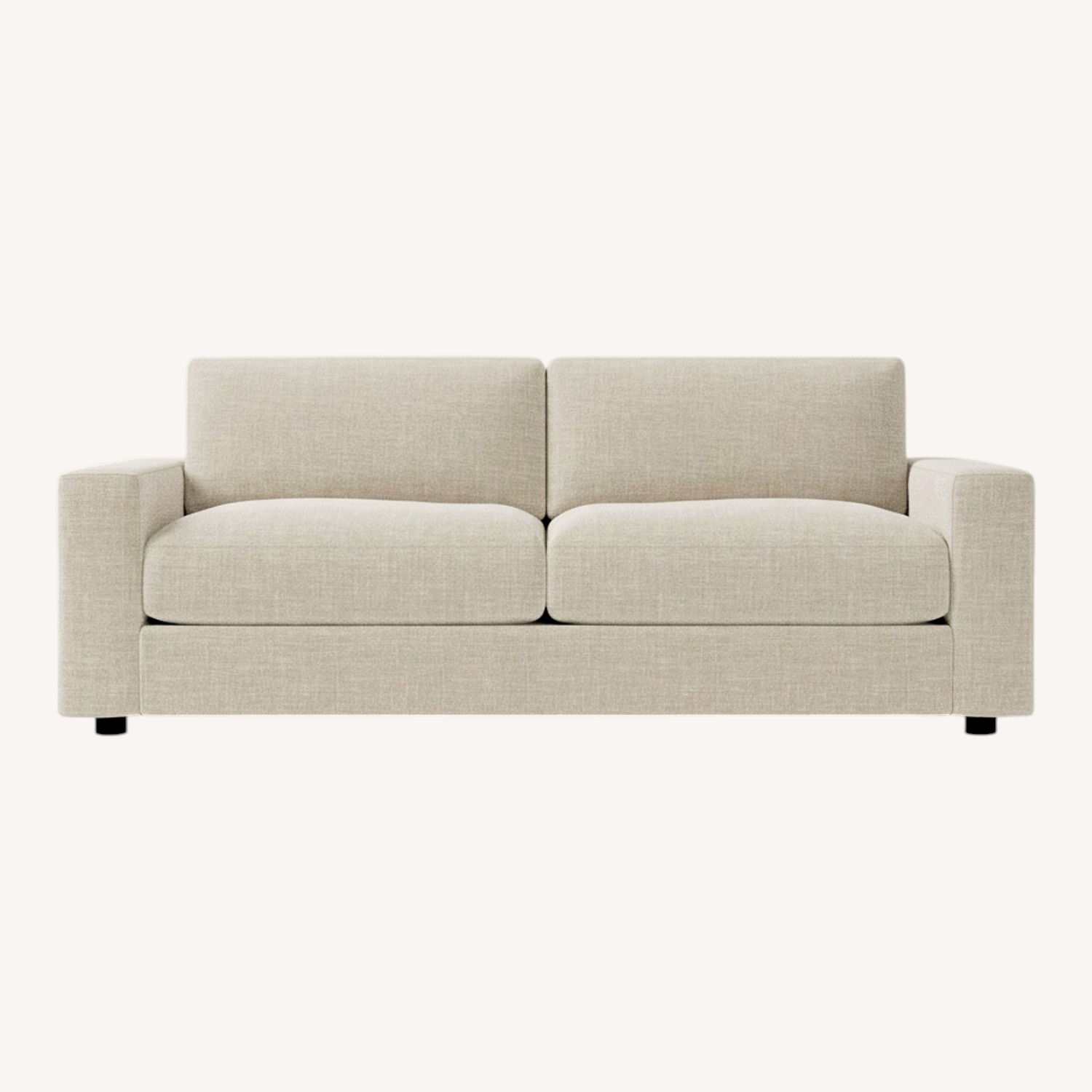 West Elm Urban Dusty Blush Sofa - image-0