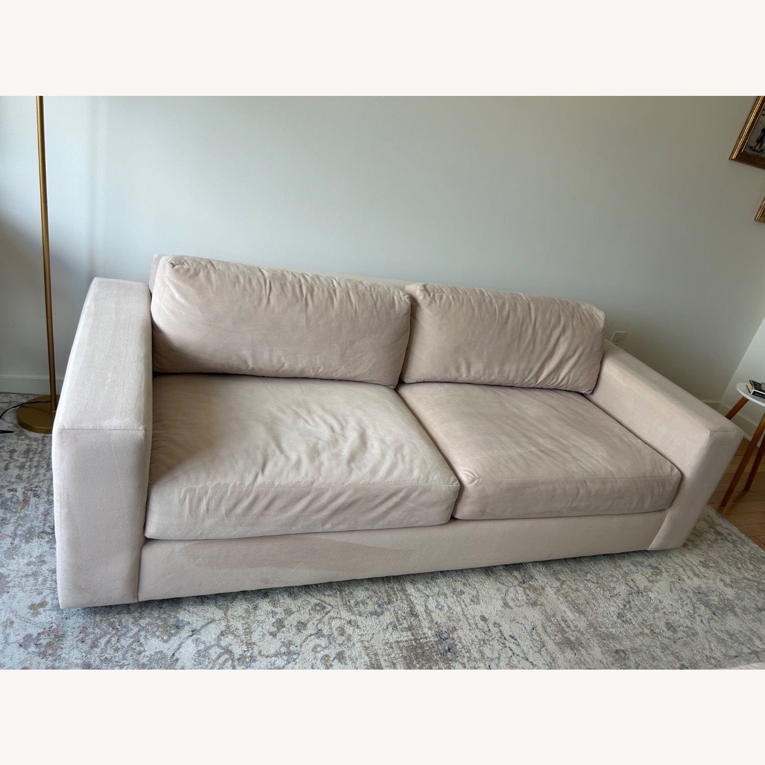 West Elm Urban Dusty Blush Sofa - image-4