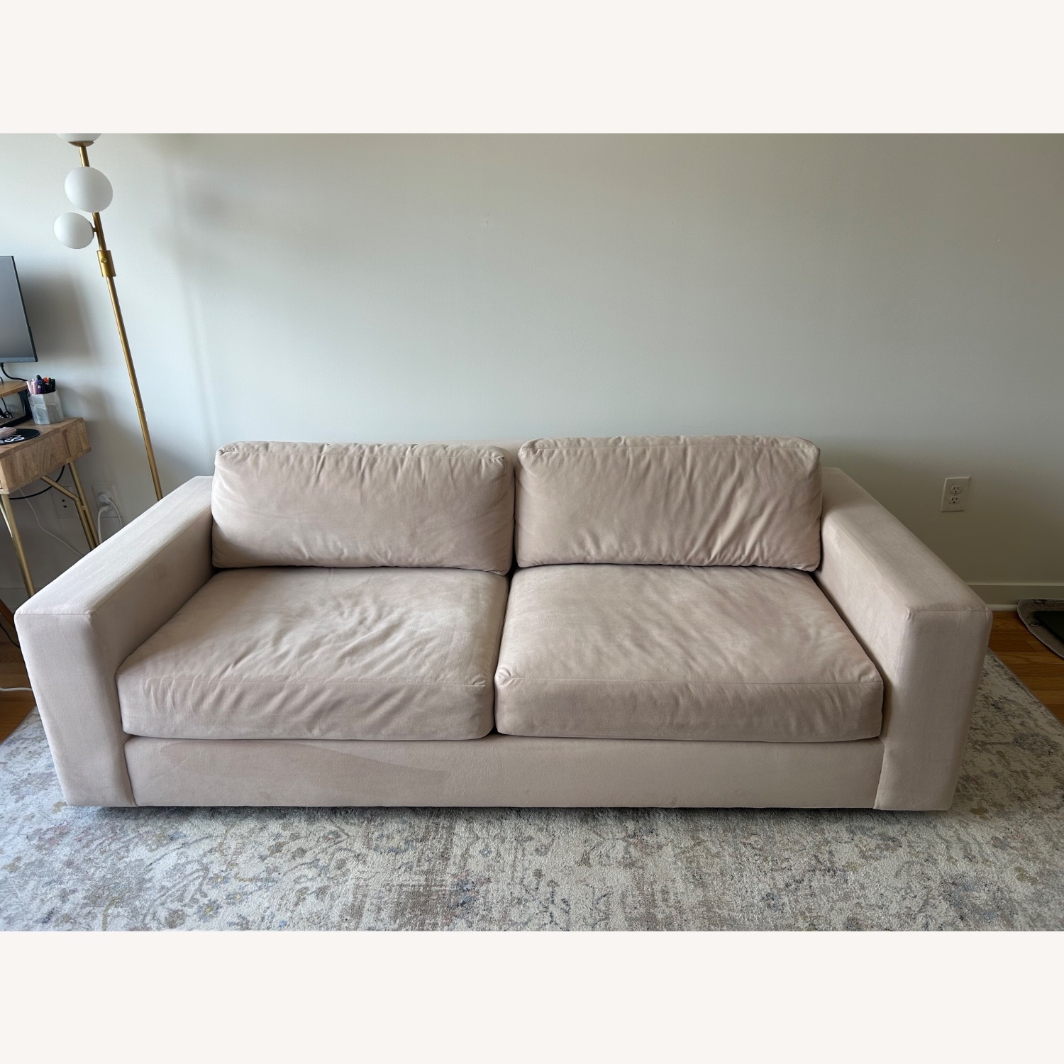 West Elm Urban Dusty Blush Sofa - image-6