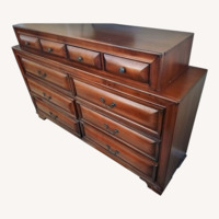 Dark Brown Wood Dresser
