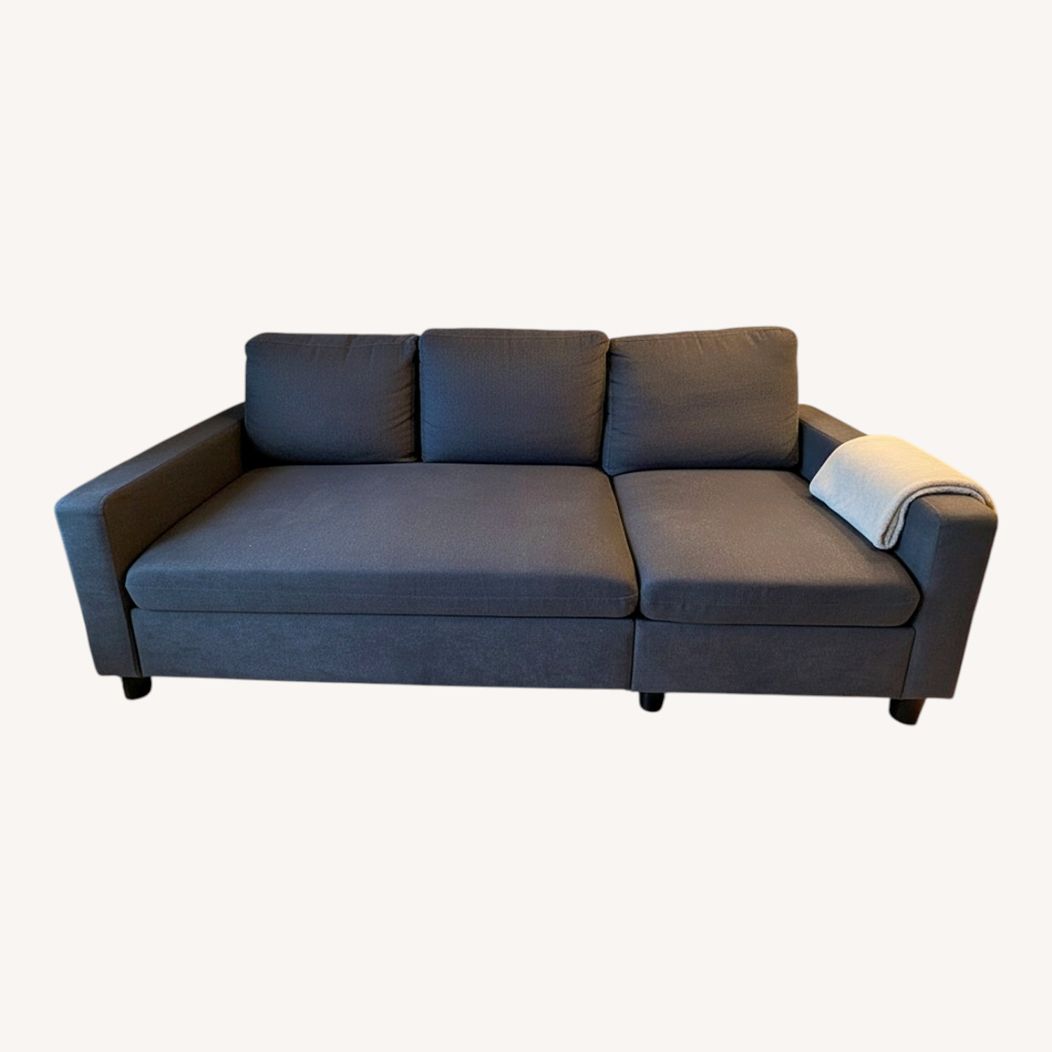 Wayfair Blemke Dark Gray Fabric 3+ Seater Sofa - image-0