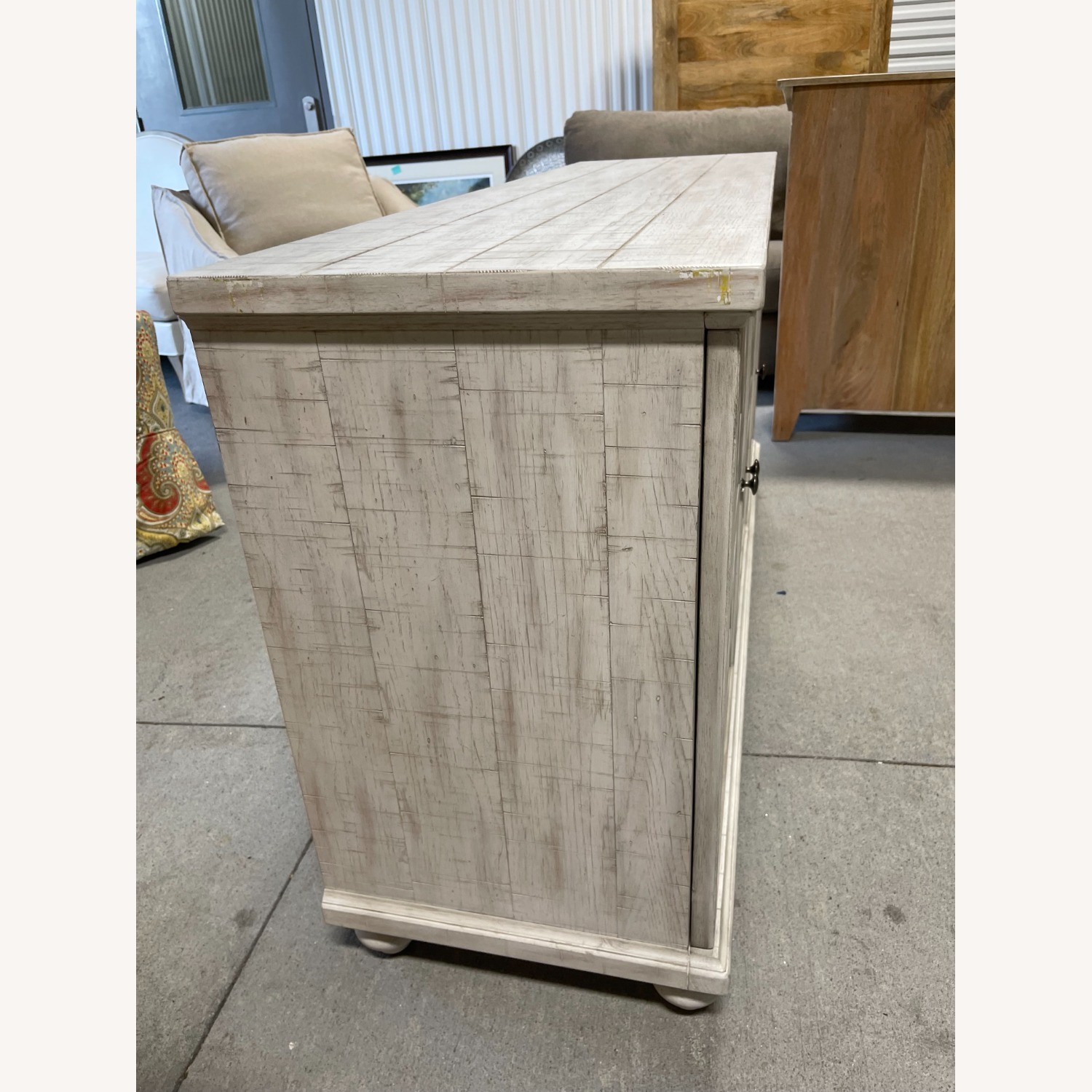 Light Gray Wood Sideboard - image-5
