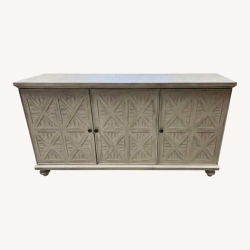 Used Light Gray Wood Sideboard for sale on AptDeco