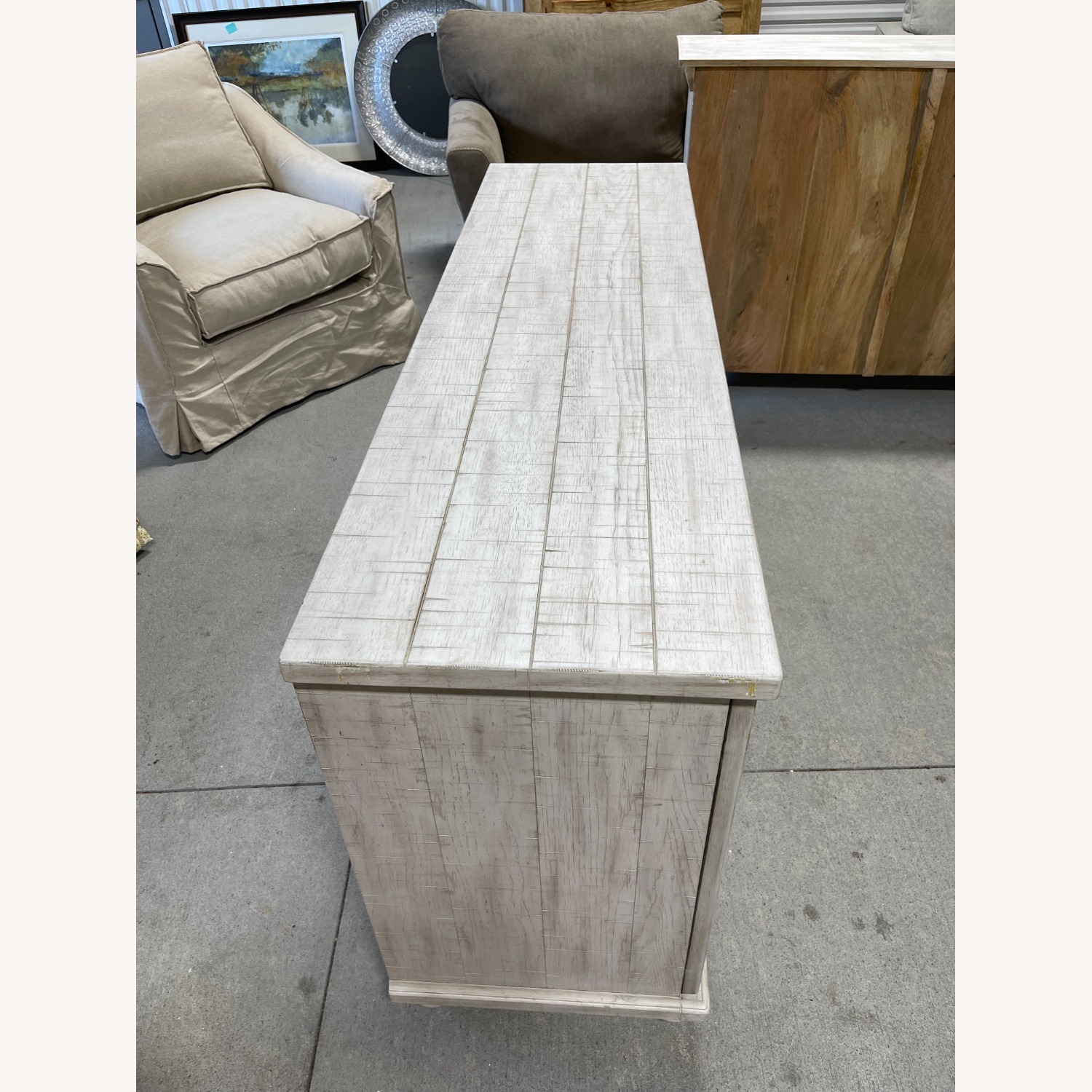 Light Gray Wood Sideboard - image-6