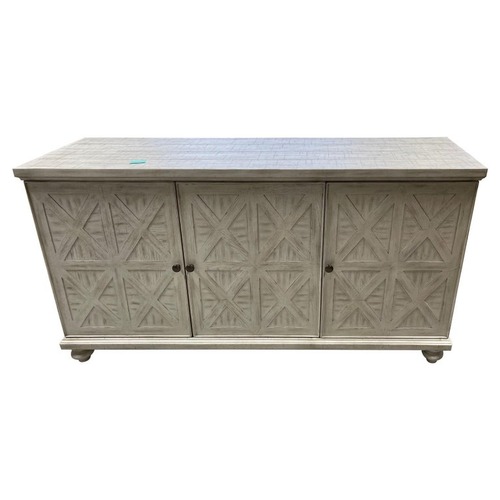Used Light Gray Wood Sideboard for sale on AptDeco