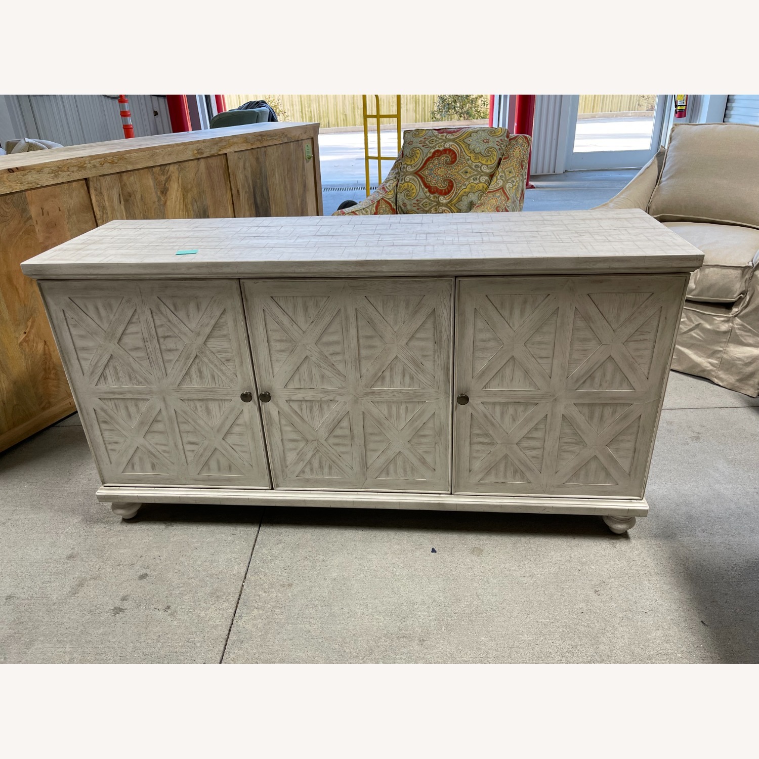 Light Gray Wood Sideboard - image-2