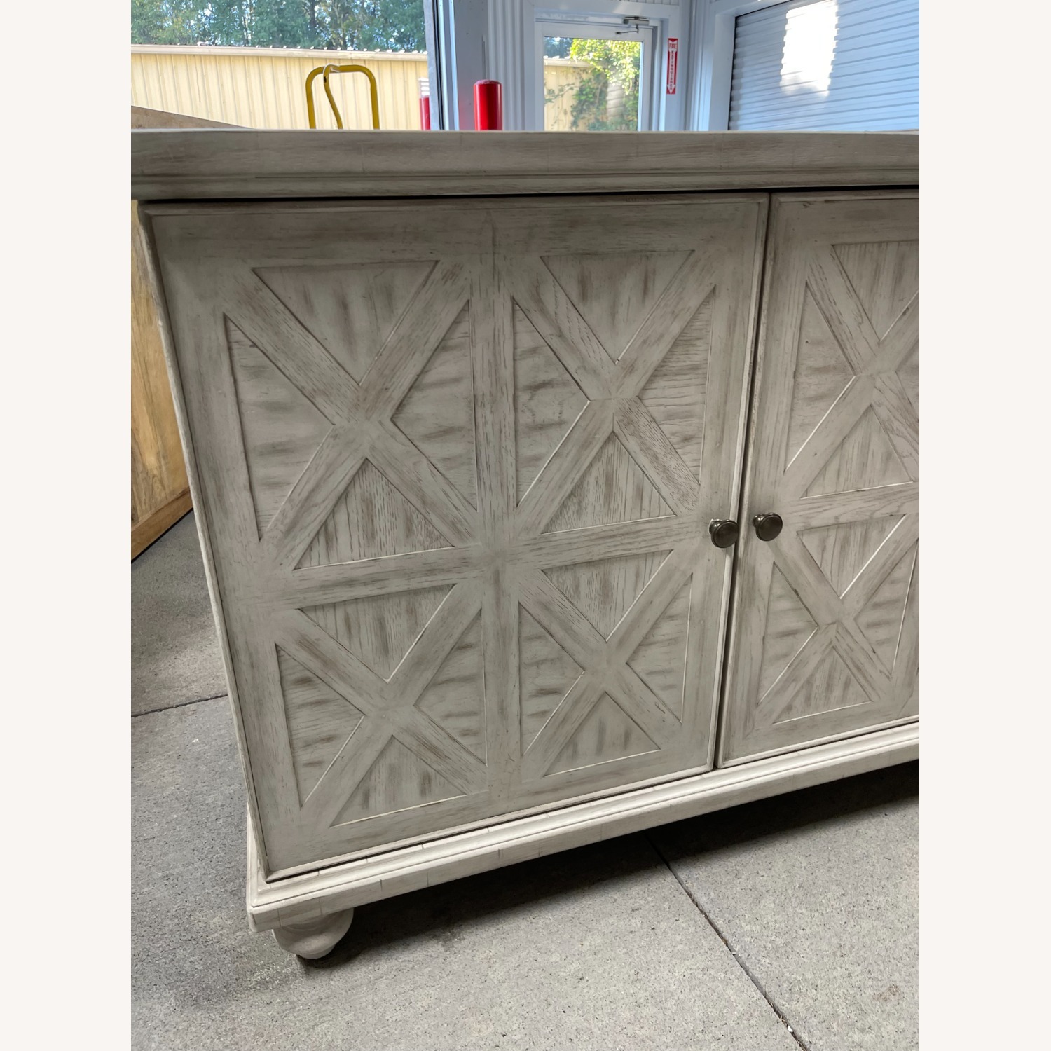 Light Gray Wood Sideboard - image-4