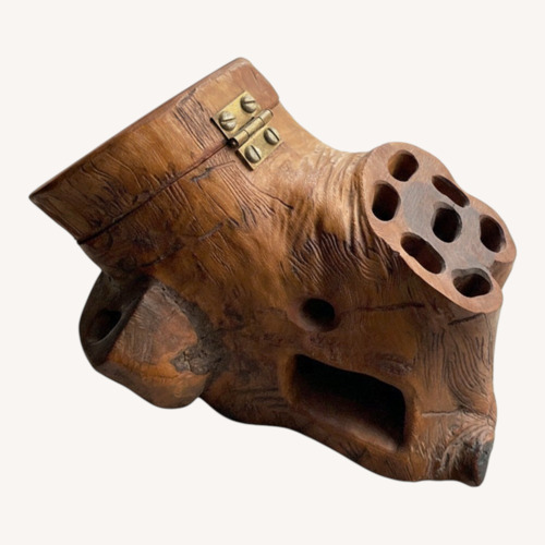 Used Dark Brown Wood Décor for sale on AptDeco