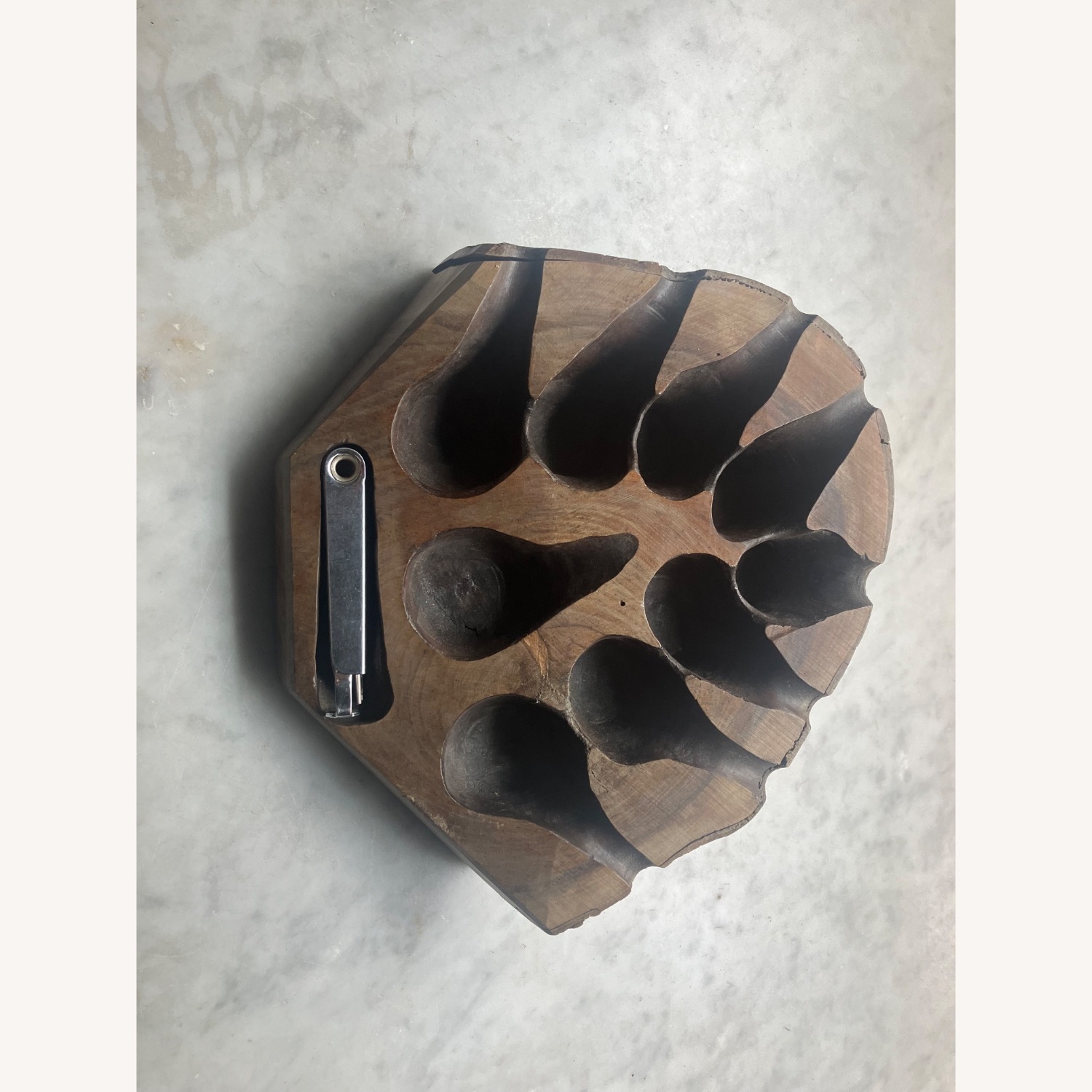 Antique Wooden Pipe Holder - image-2