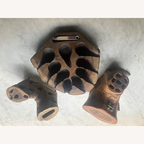 Used Antique Wooden Pipe Holder for sale on AptDeco