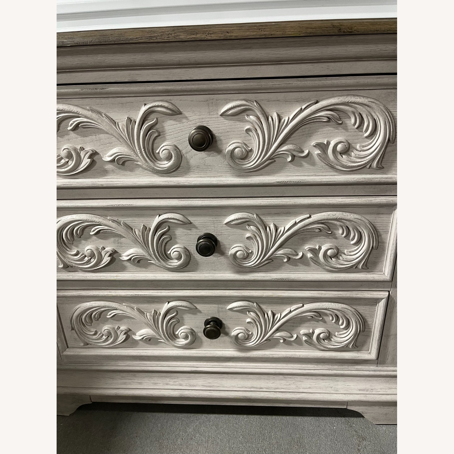 Pair of Painted Three-Drawer Nightstands - image-3