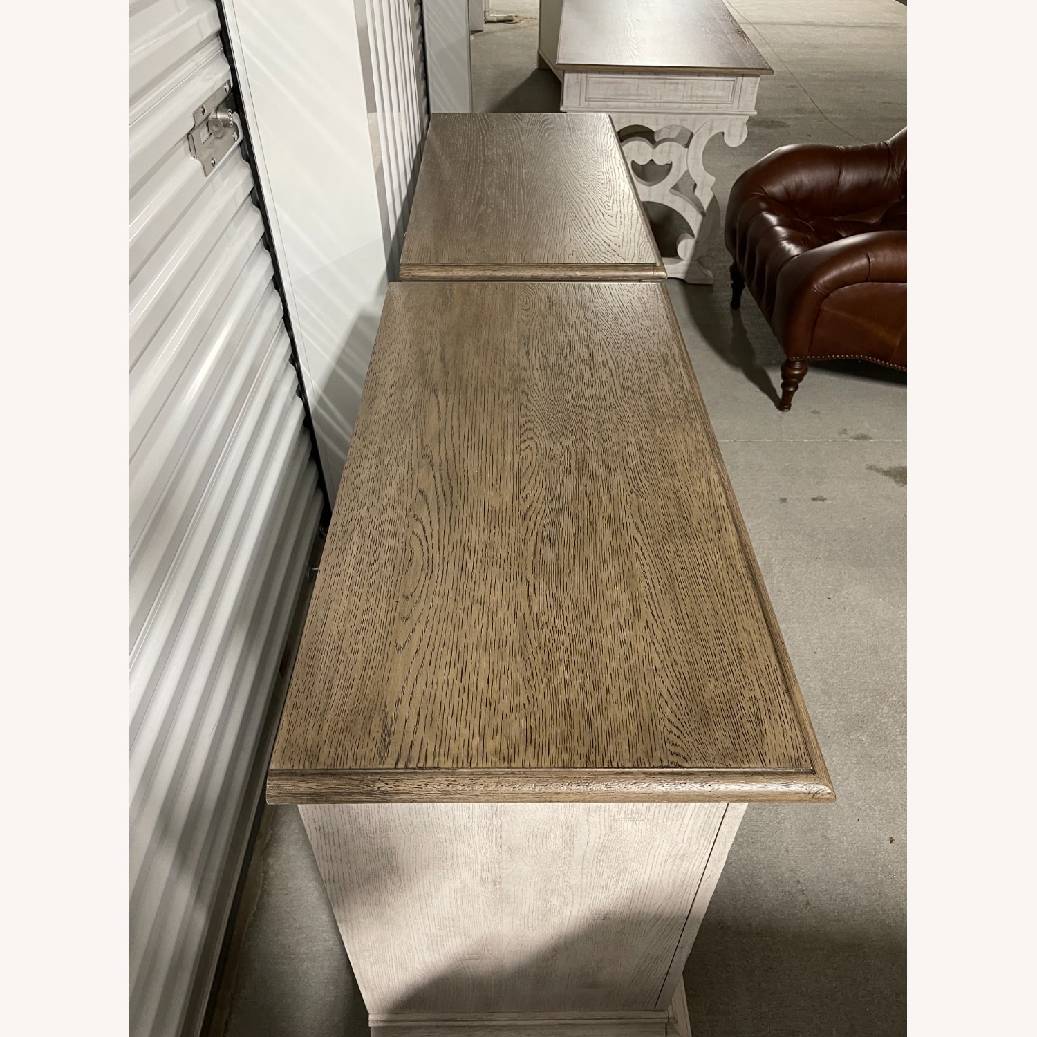 Pair of Painted Three-Drawer Nightstands - image-4